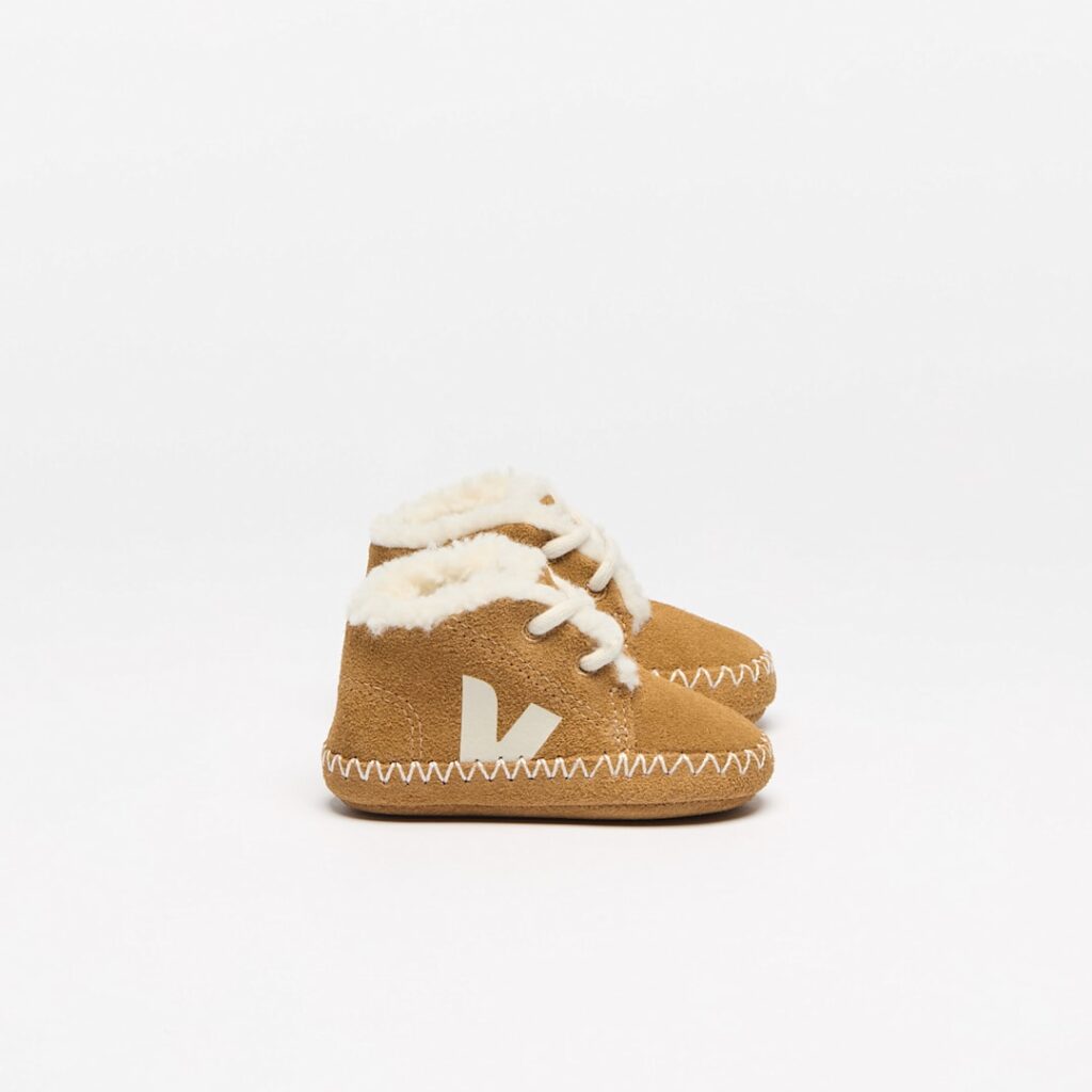 Baby Fured Suede Camel Pierre
