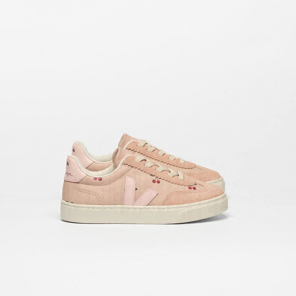 Volley Elastic Laces Leather Veja x Konges Sløjd Cherry
