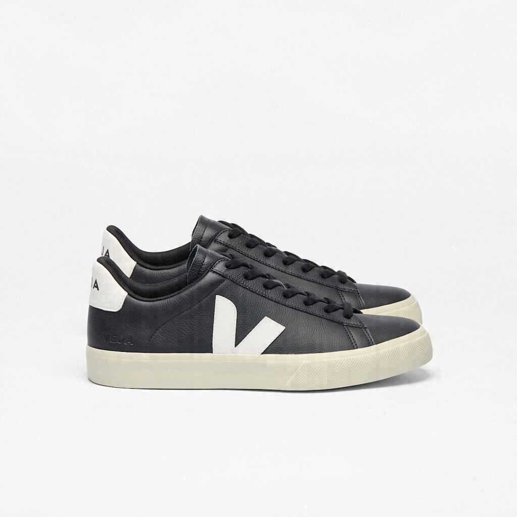 Campo Leather Black White