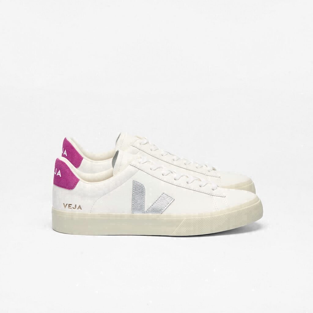 Campo Leather White Silver Ultraviolet