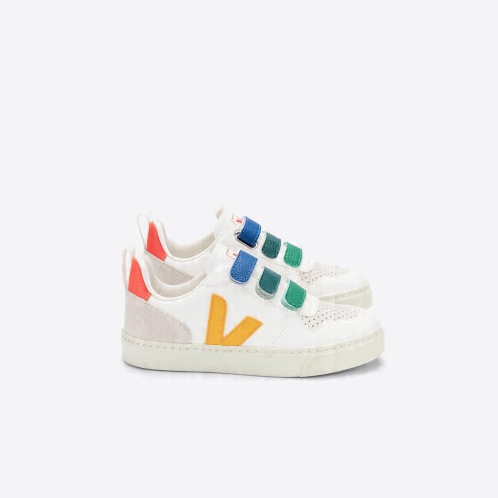 V-10 Leather Multico White Ouro