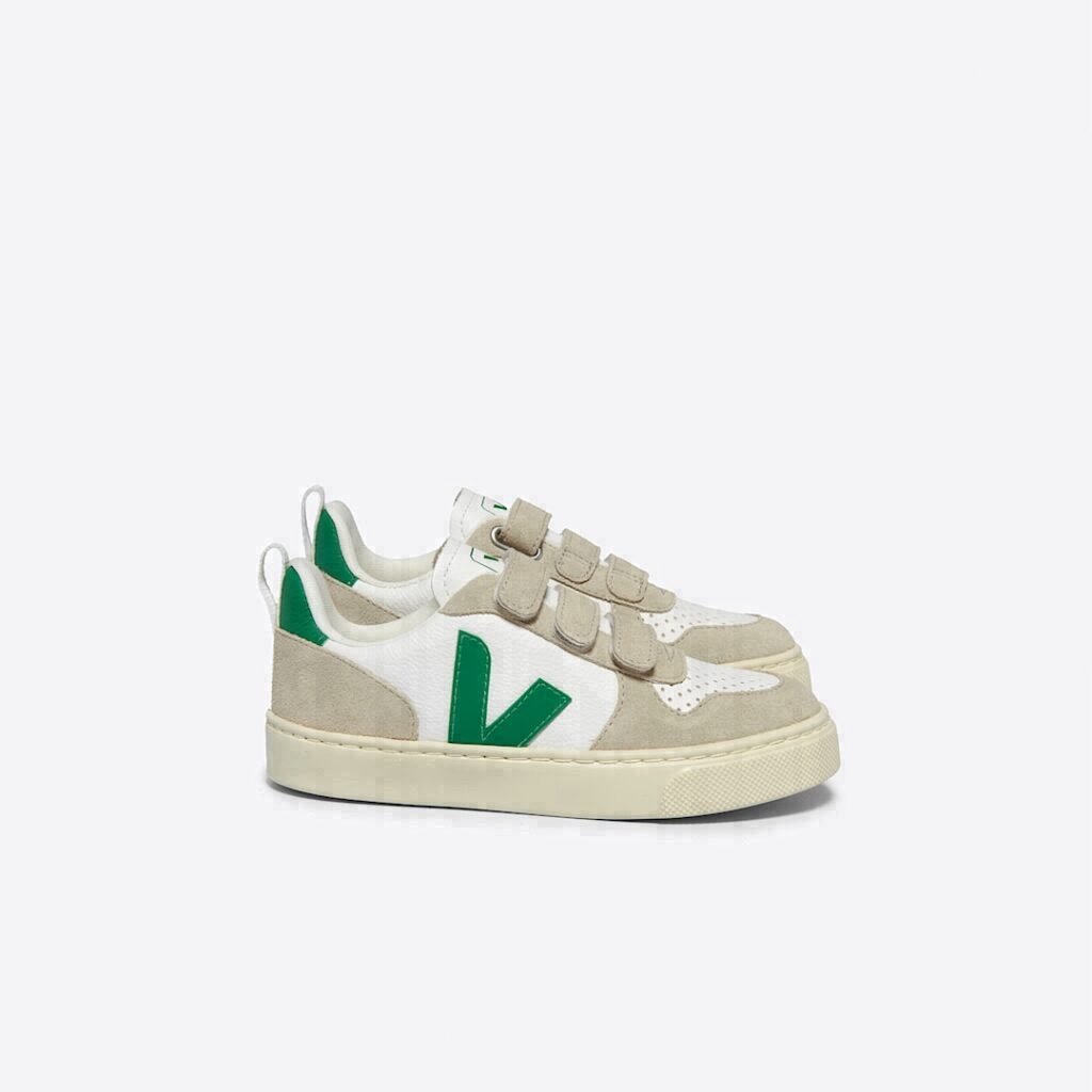V-10 Leather White Emeraude