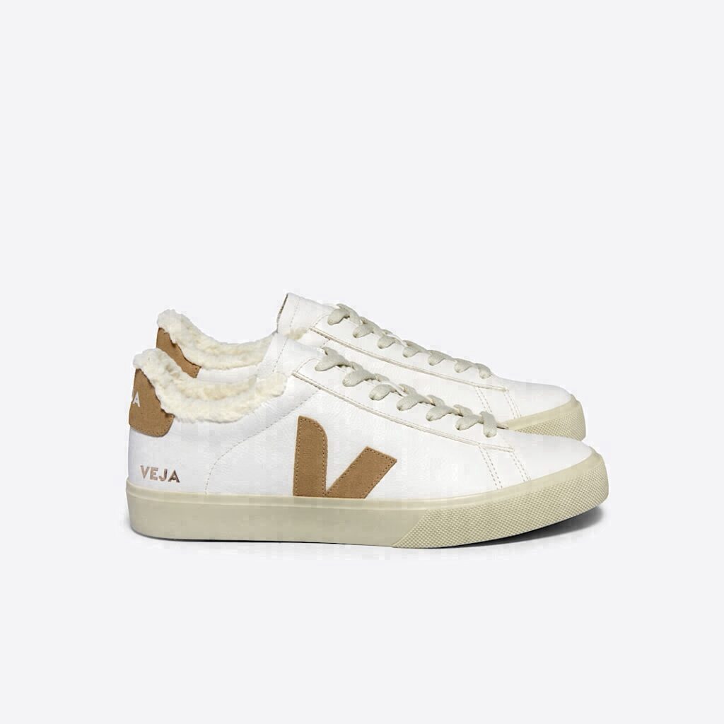 Campo Fured Leather White Desert
