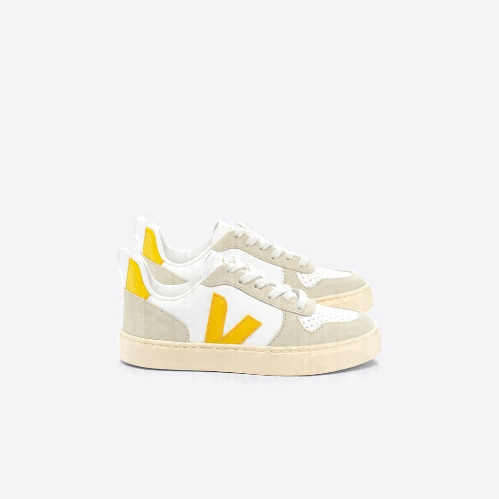 V-10 Leather White Ouro Almond