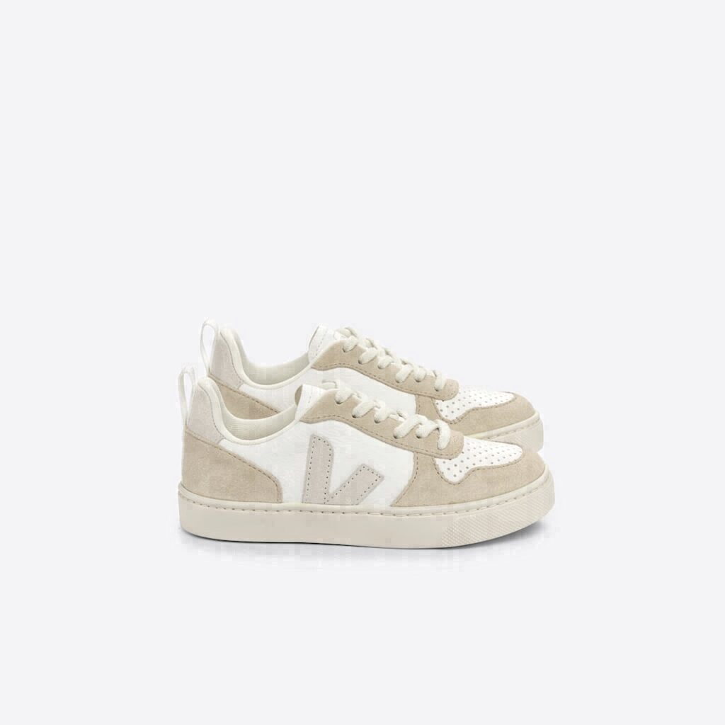 V-10 Leather White Natural Almond