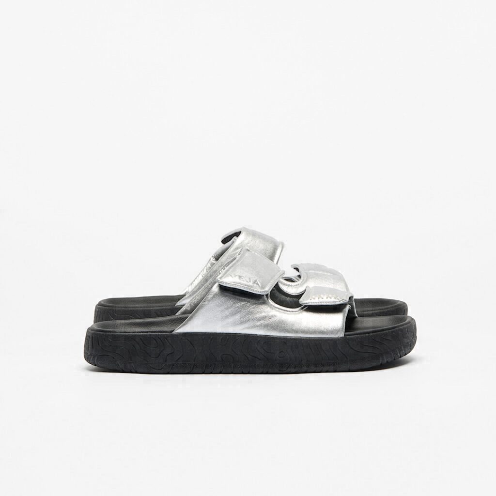 Etna Bold Leather Silver