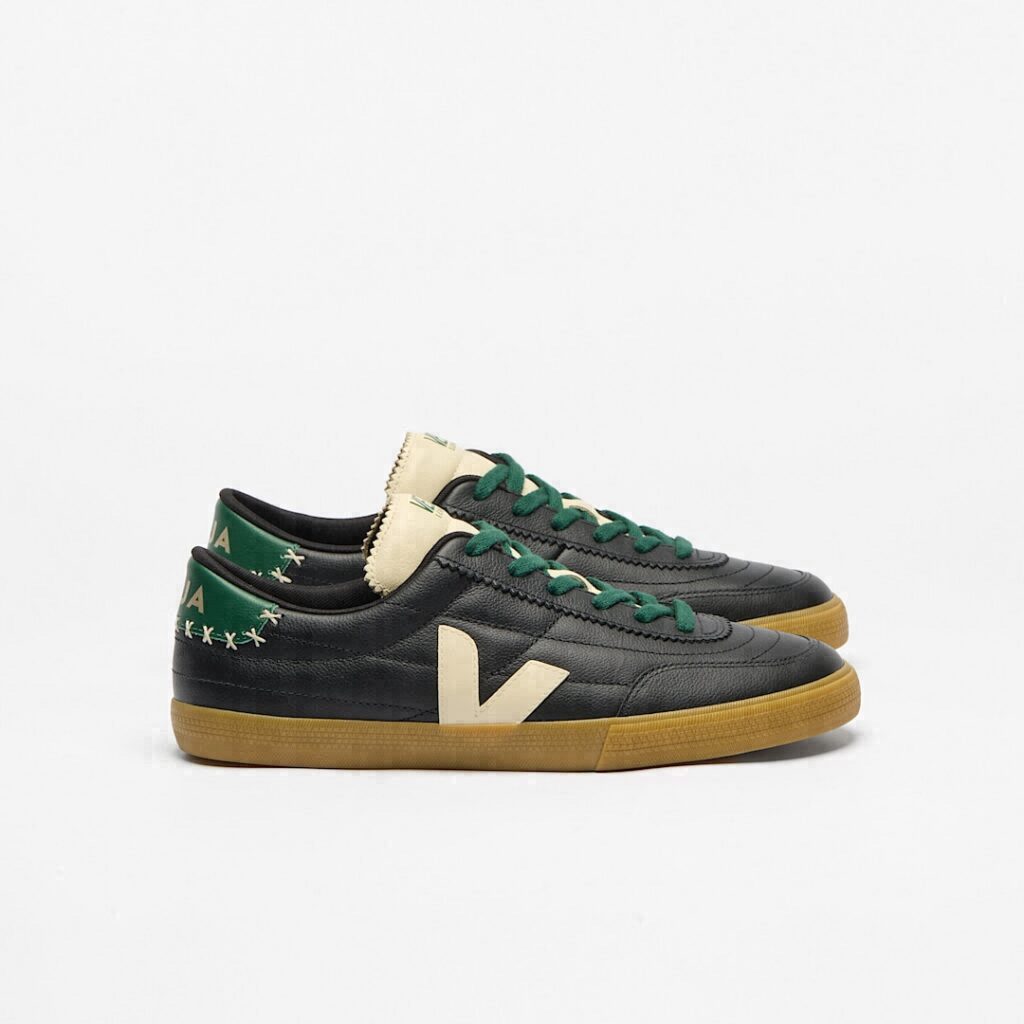 Panenka Leather Veja x London Black Calcaire