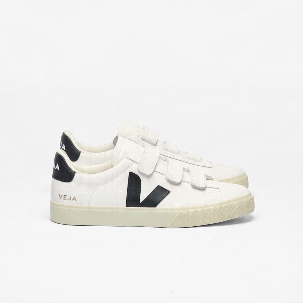 Recife Leather White Black