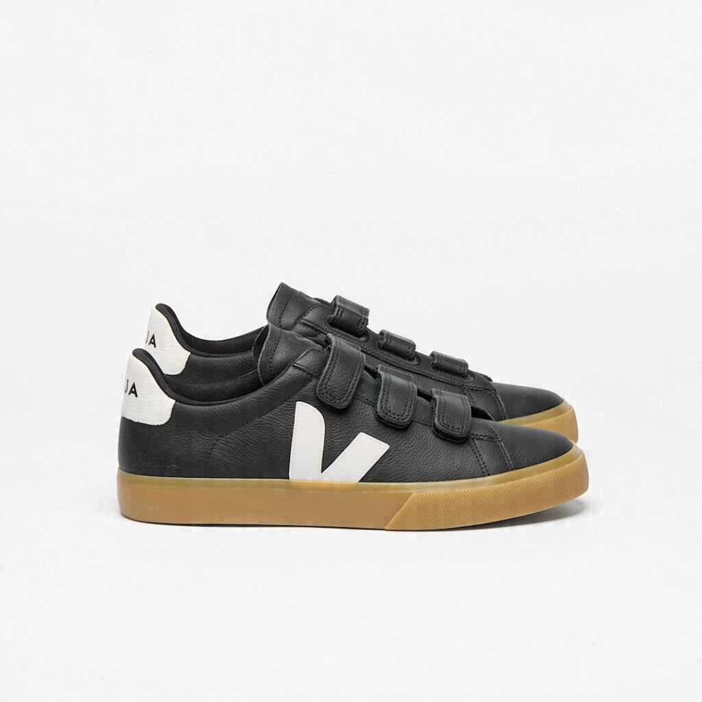 Recife Leather Black White Natural