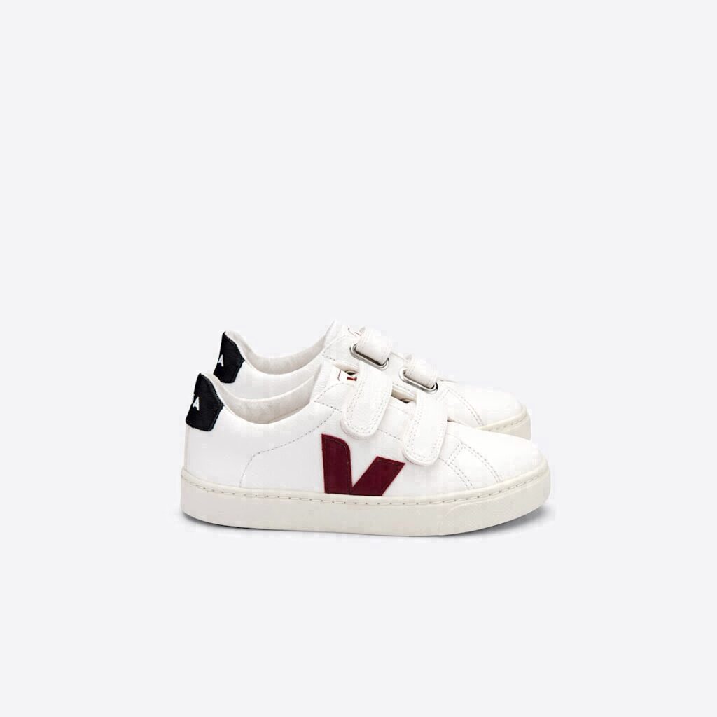 Esplar Leather White Marsala Black