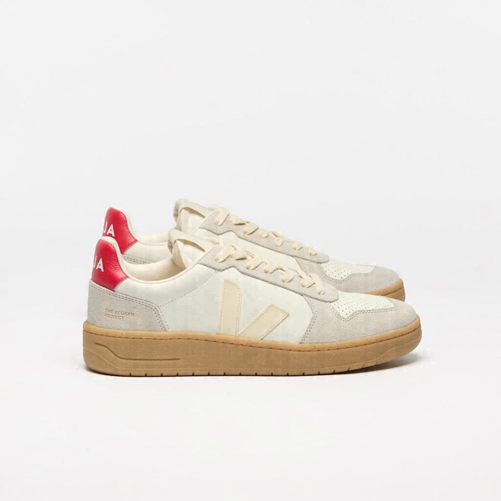 V-82 Grained Leather Pure Calcaire Pekin