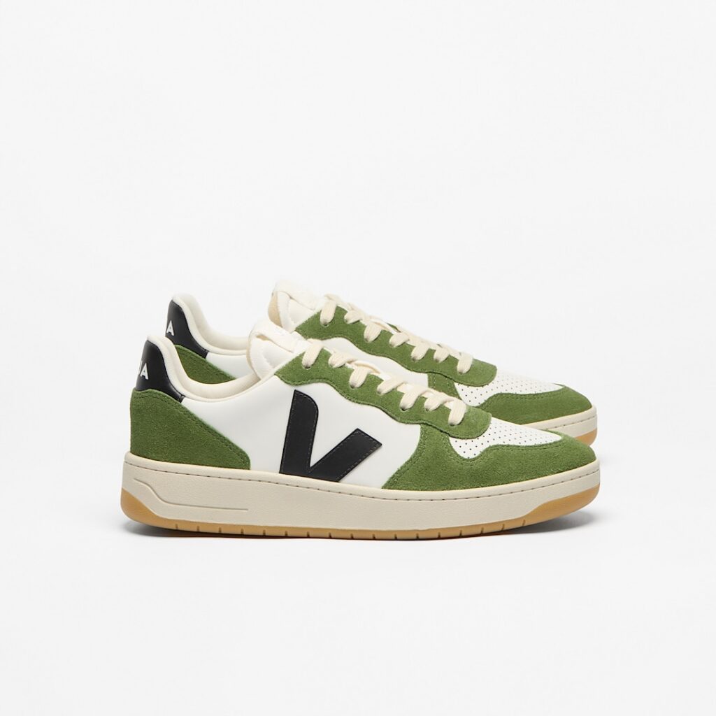 V-10 Leather White Black Militar