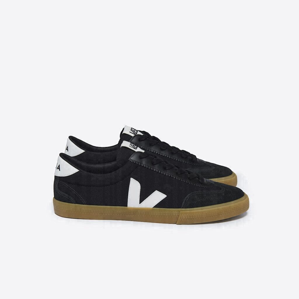 Volley Canvas Black White Natural
