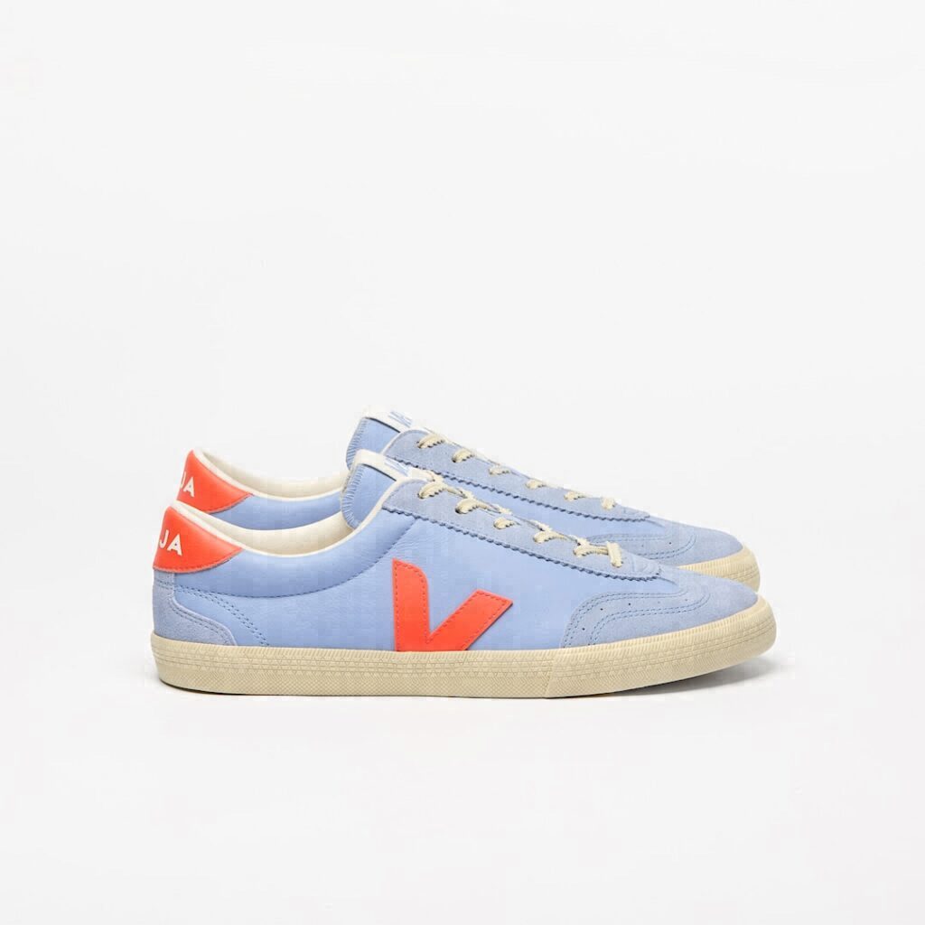 Volley Leather Olympe Orange Fluo Calcaire