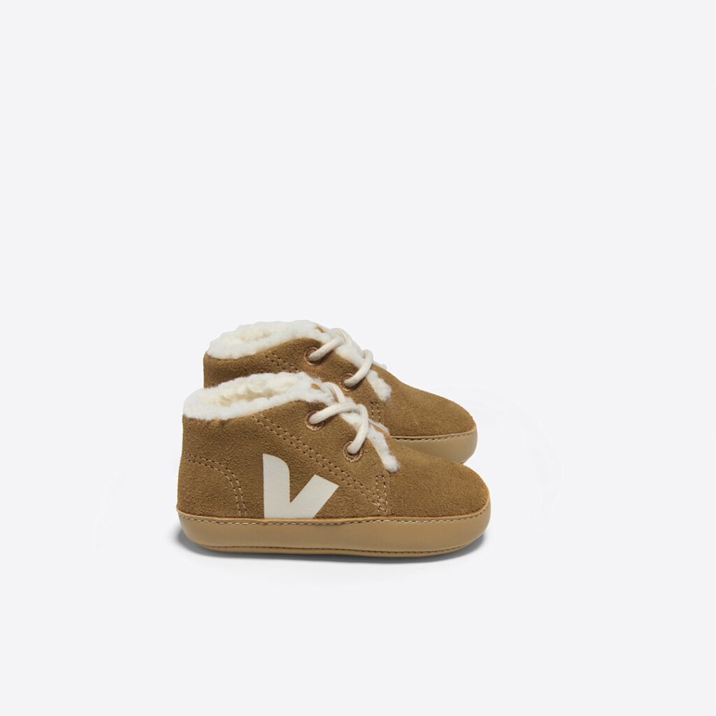 Baby Fured Suede Camel Pierre