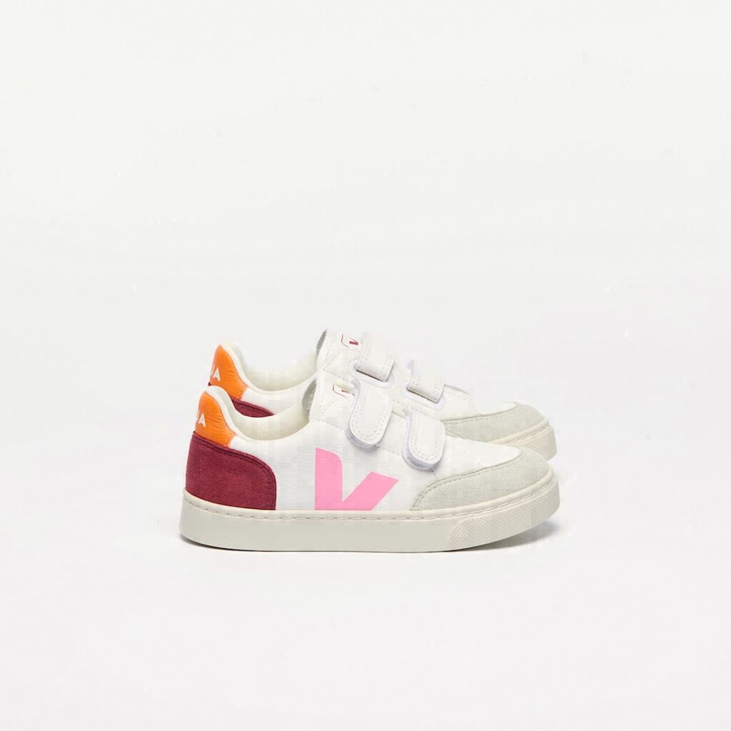 V-12 Leather White Multico Marsala